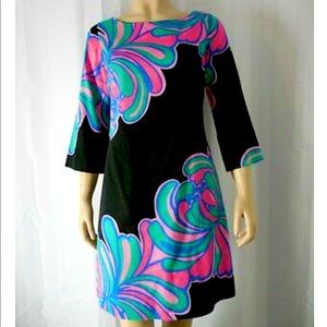 Lily Pulitzer Black dress with Colorful Pattern